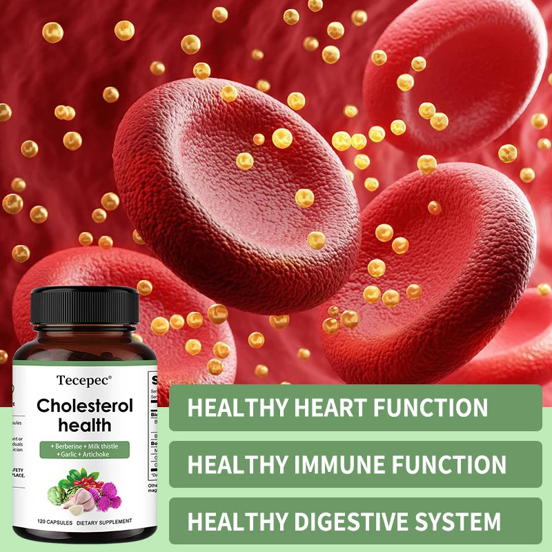 Cholesterol Supplements - Improves Blood Circulation, Supports Cardiovascular Health, and Strengthens The Immune System - Sun Studio