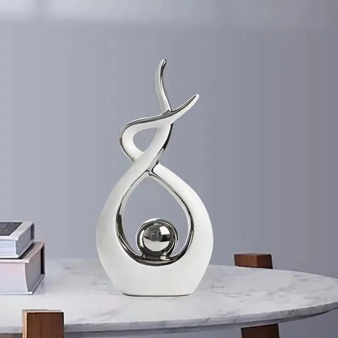 Modern Ceramic Feng Shui Ornaments Attract Wealth And Prosperity Home Living Room TV Cabinet Wine Cabinet Furnishing Decorations - Sun Studio