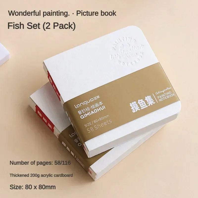 LANGUO Portable 300G Thick Cotton Watercolor Tearable Book Coated Paper Medium Rough Texture Album Sketchbooks School Stationery