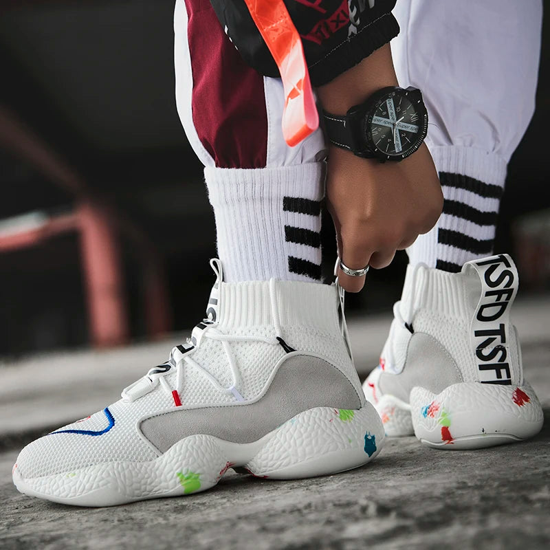Casual Boot Shoes Men Camo Socks Sneakers Boots Shoes for Male Sneakers Breathable Jogging Trainer Socks Boots - Sun Studio
