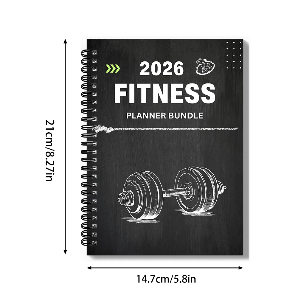 1PC Fitness Planner Bundle-Fitness Journal Workout Log Book Bundle – Fitness Plan Book - Schedule-Daily Fitness Planners - Sun Studio