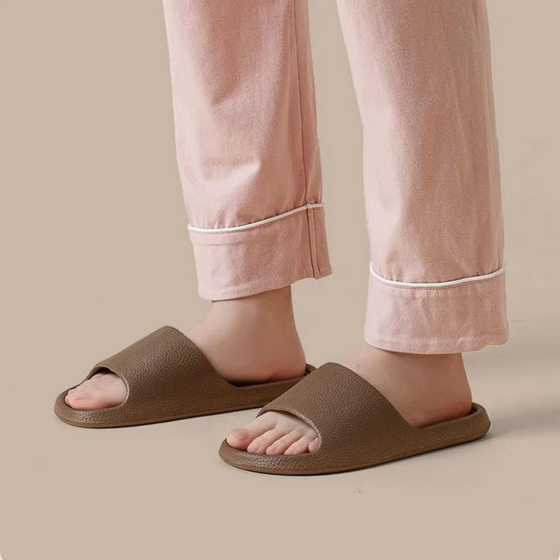Summer NEW Slippers For Men Women Eva Soft Bottom Slippers Indoor House Slides Flat Sandals Outdoor Beach Shoes Man Flip Flops - Sun Studio
