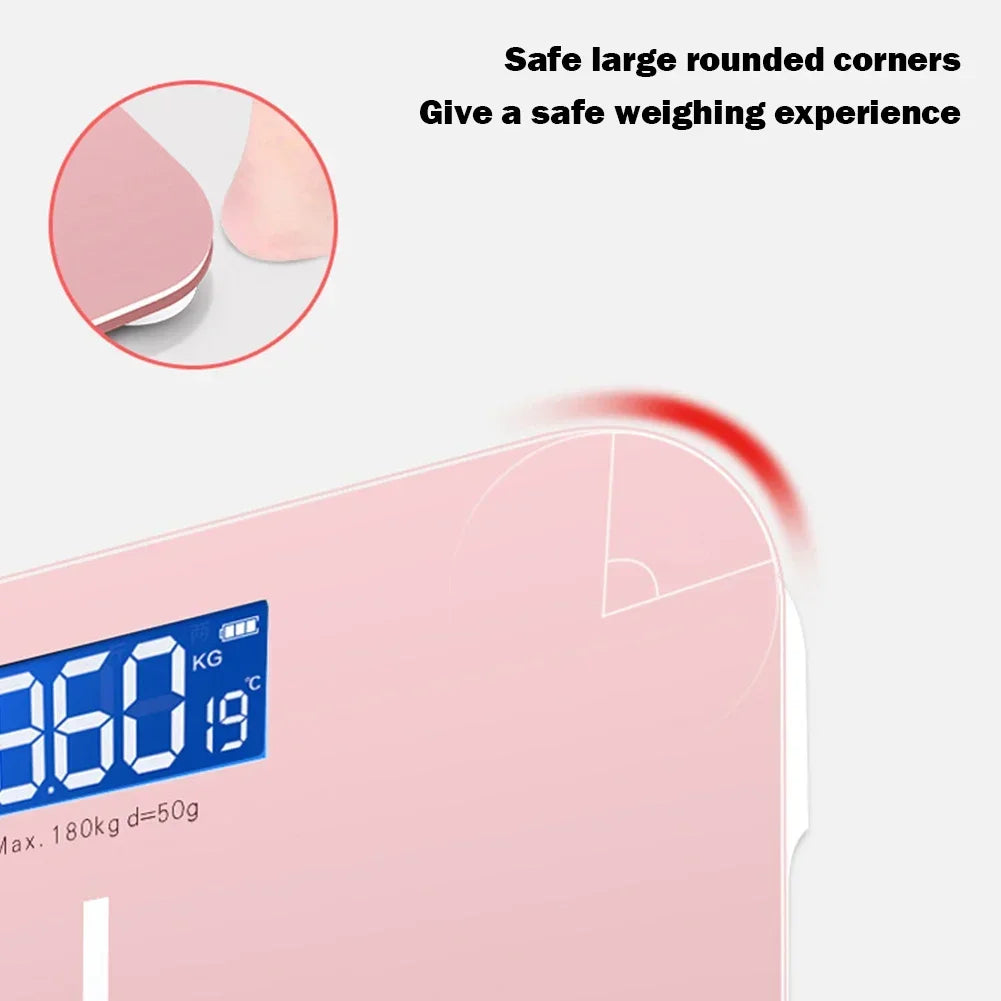Weight Loss Weighing Device LED Display Smart Body Weight Scale USB Charging Precision Electronic Scale for Home Office Adult - Sun Studio