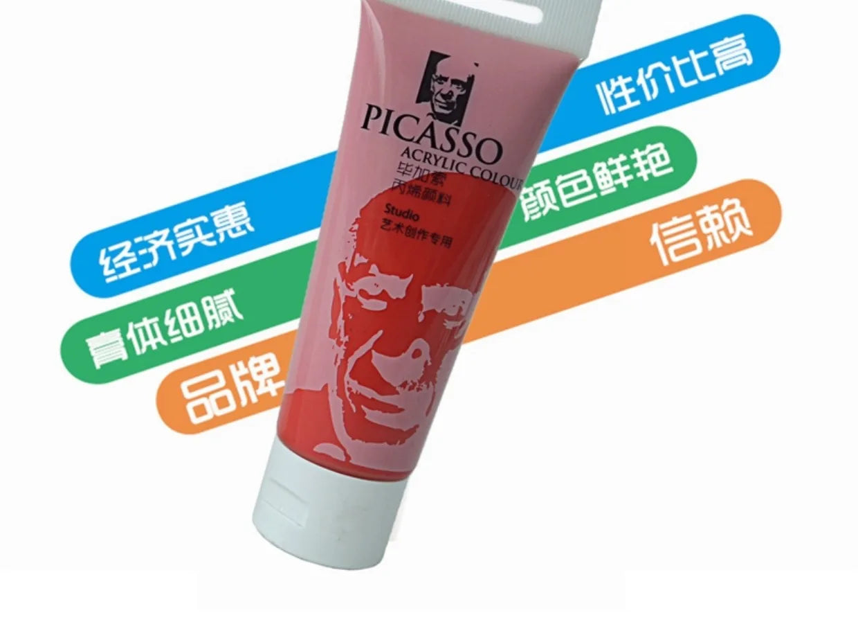 75ml Acrylic Paint Non Toxic Non Fading,Rich Pigments for Painters, Adults for Canvas Wood Clay Fabric Ceramic Craft Supplies - Sun Studio
