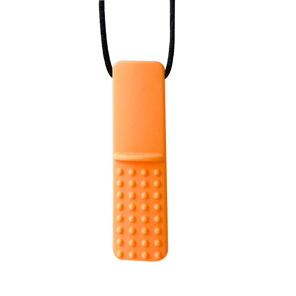 1pcs Silicone Teether Kids Chew Necklace Sensory Chewy Pendant Oral Motor Toys Therapy Tools for Autism ADHD chidren's goods - Sun Studio