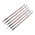 6Pcs Traditional Chinese White Clouds Bamboo Wolf's Hair Writing Brush For Calligraphy Painting Practice Brushes Writing Tools - Sun Studio