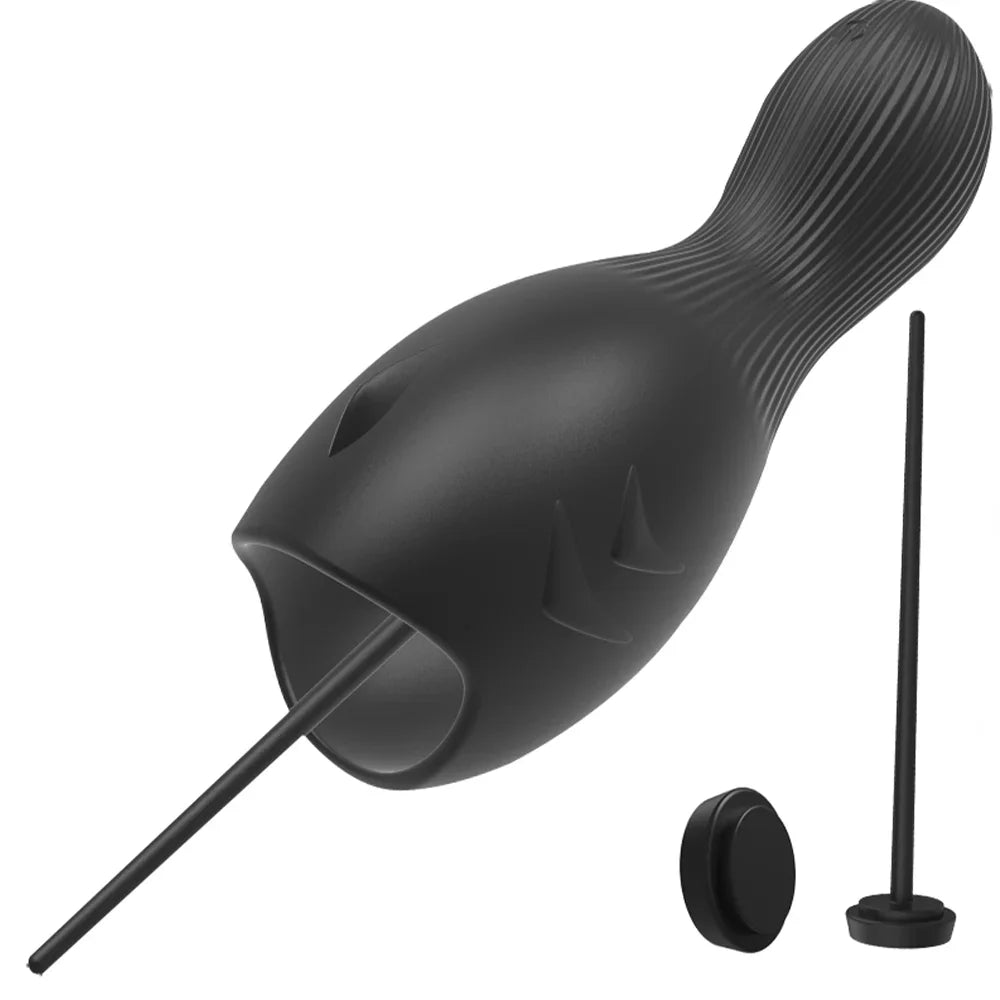 Male Masturbator Urethral Vibrator Glans Stimulator Massager Penis Trainer Penetration Urethral Wrap Mens Portable Pocket Pussy - Sun Studio