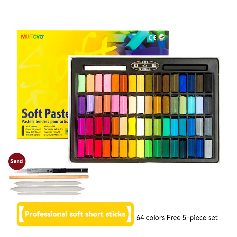 6/12Pcs Sketching Chalk Set Black White Non Toxic for Student Artist Drawing Sketch Graffiti Colorful Sticks Crayons Soft Pastel - Sun Studio