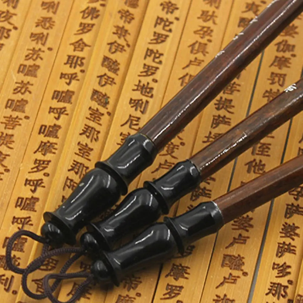 6pcs/set White Woolen Student Chinese Calligraphy Brush Pen Writing Brush Brown Weasel Hair - Sun Studio
