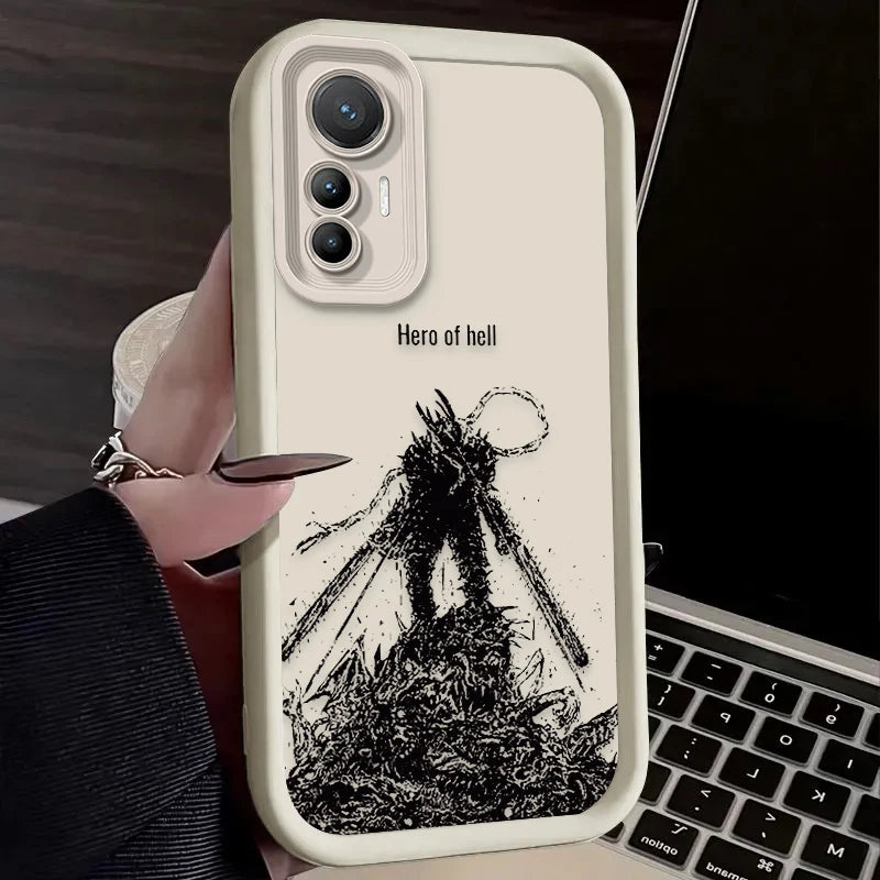 Anime Cool Chainsaw Man Case For Xiaomi Poco X7 X6 X5 X3 NFC F7 F6 F5 F3 M7 M6 Pro 4G 5G Mi 12 11 Lite NE 5G 13T 12T 11T 14T Pro - Sun Studio