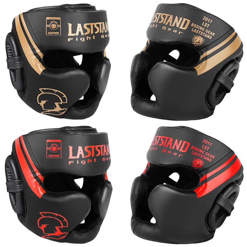 Kick Boxing Helmet for Men Women PU Karate Muay Thai Guantes De Boxeo Free Fight MMA Sanda Training Adults Kids Equipment - Sun Studio
