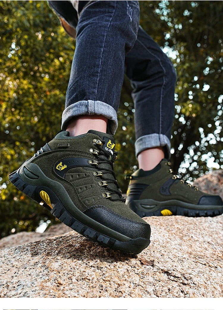 New Couples Outdoor Mountain Desert Climbing shoes Men Women Ankle Hiking Boots Fashion Classic Trekking Footwear - Sun Studio