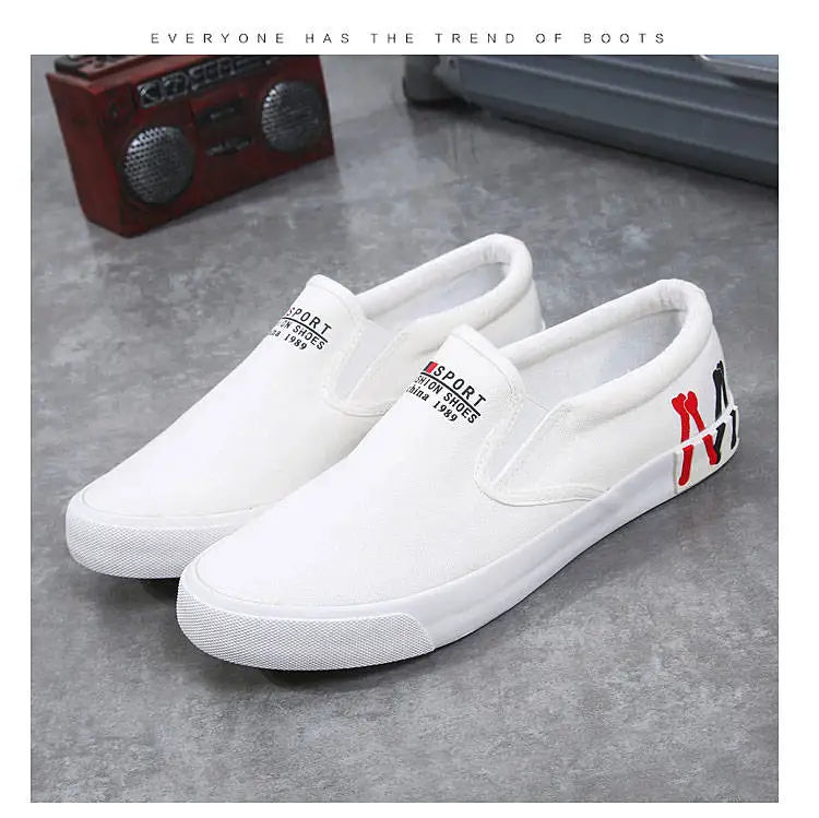 2023 New Canvas Shoes Men Summer Classic Loafers Men Casual Shoes Breathable Lazy Walking Flat Men Shoes Sneakers Plus Size 47 - Sun Studio