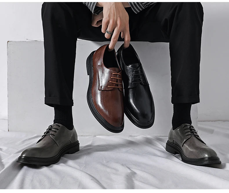 2024 Italian Dress Shoes Men Wedding Party Shoes High Quality Casual Loafer Male Designer Flat Shoes Zapatos Hombre Plus Size 47 - Sun Studio