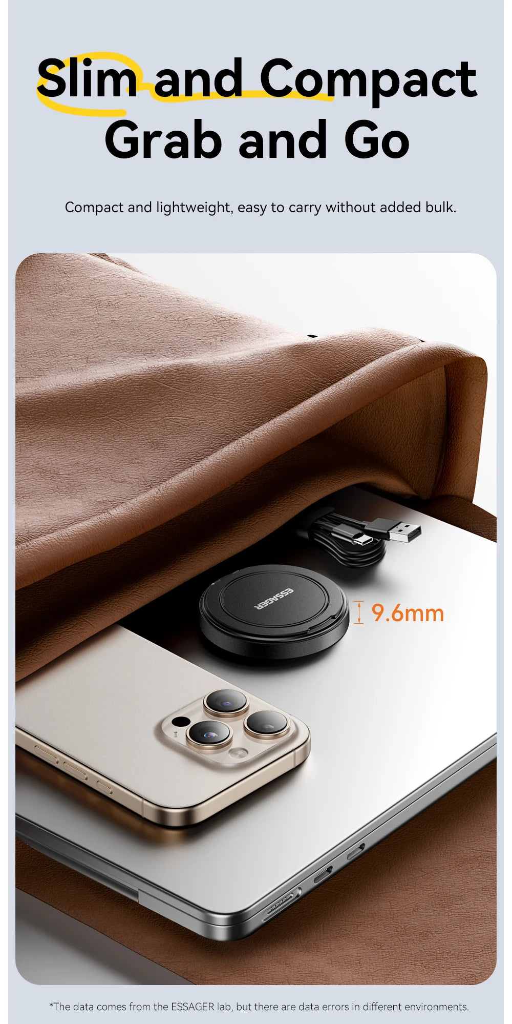 Essager Magnetic Wireless Charger With Holder 15W Fast Charging For iPhone16 15 14 13Pro Max Airpods Mini Wireless Phone Charger - Sun Studio