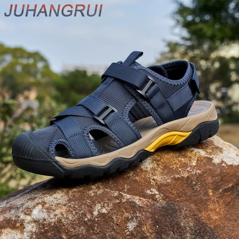 Summer Men Sandals Fashion Men's Casual Shoes Breathable Outdoor Beach Water Sports Shoes Non-slip Man Trekking Toursim Sandals - Sun Studio