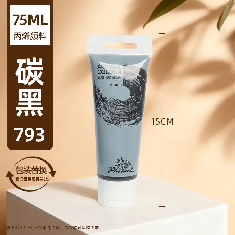 75ml Acrylic Paint Non Toxic Non Fading,Rich Pigments for Painters, Adults for Canvas Wood Clay Fabric Ceramic Craft Supplies