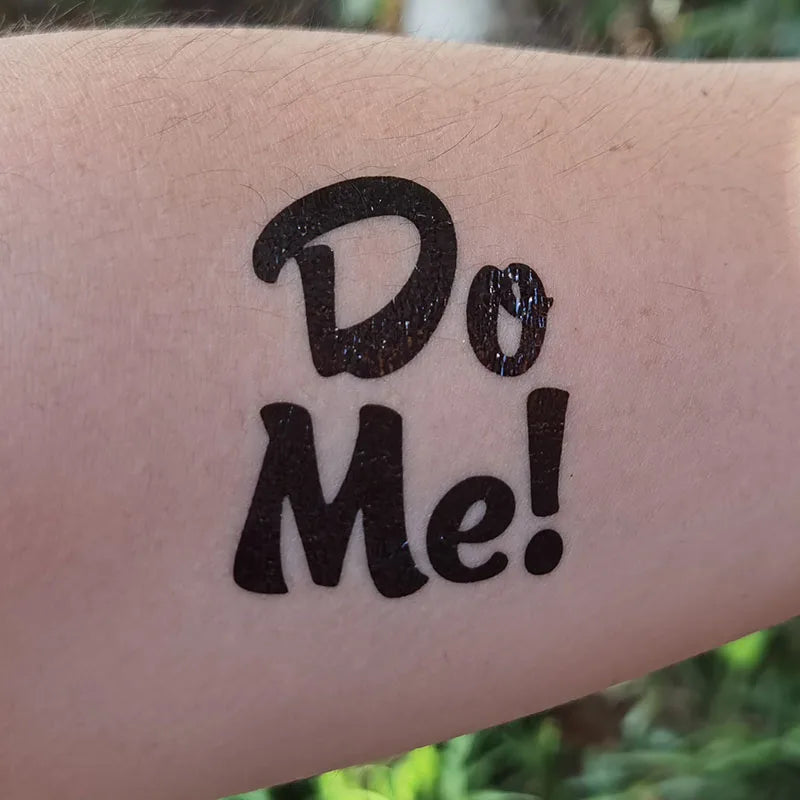 Do me,cuckold temporary tattoos,adult waterproof sticker. fake tattoo for woman - Sun Studio