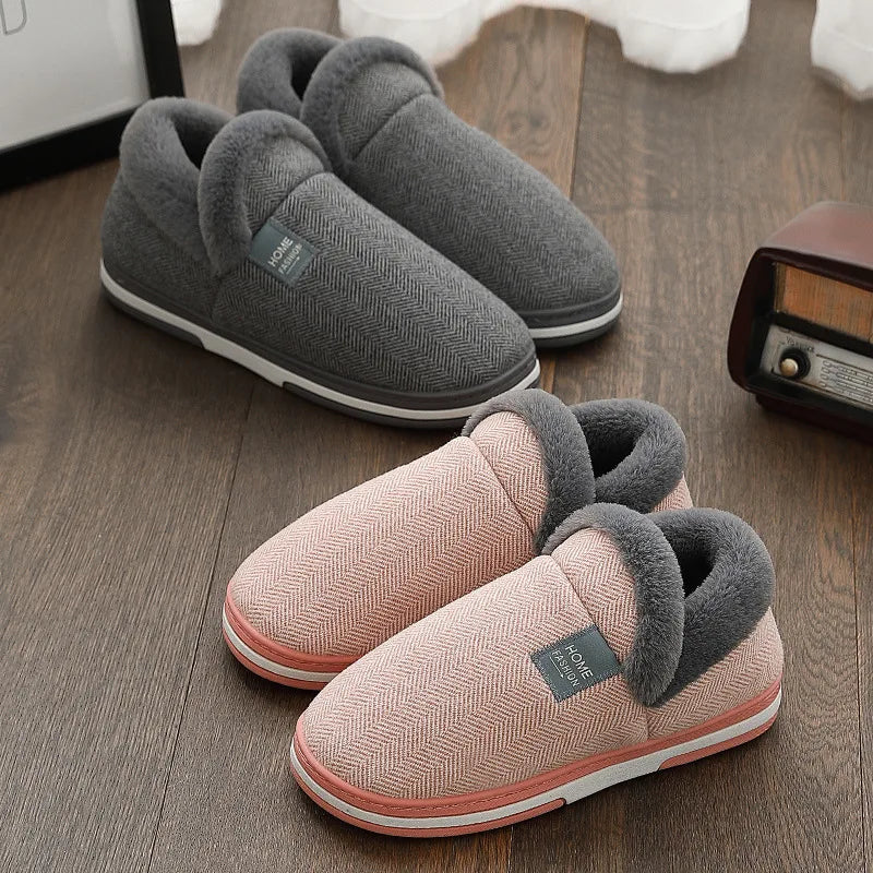 Große Größe 48 49 Männer warme Hausschuhe, Winter Freizeit Schuhe, weiche Slides, Paare, Fußboden-Hausschuhe, Innen-Schlafzimmer, rutschfeste flache Schuhe