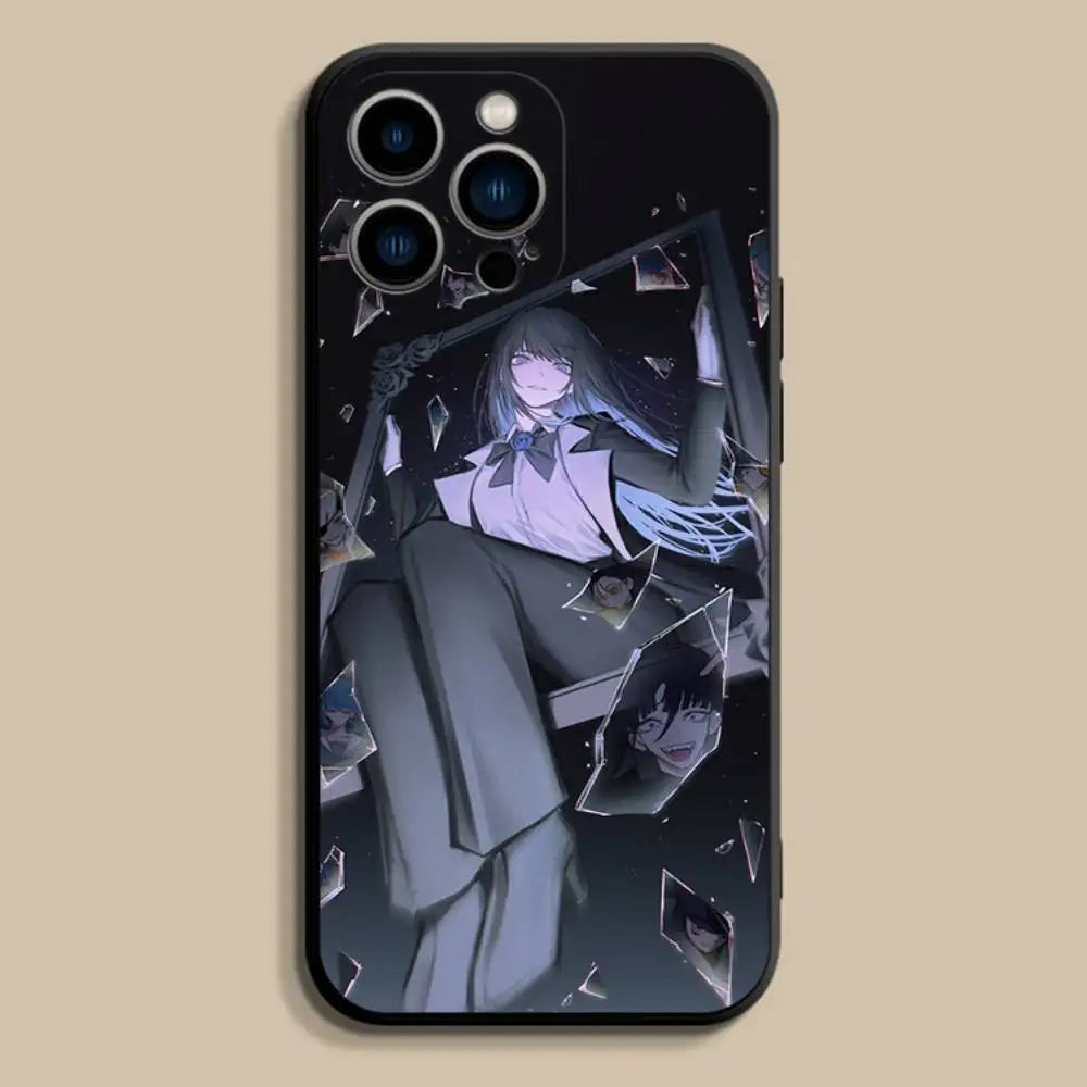 A-Ado Japanese Singer Phone Case For iPhone 17,16,15,14,13,12,Pro,Max,Plus,E,SE4,Air,Mini Black Soft Cover - Sun Studio