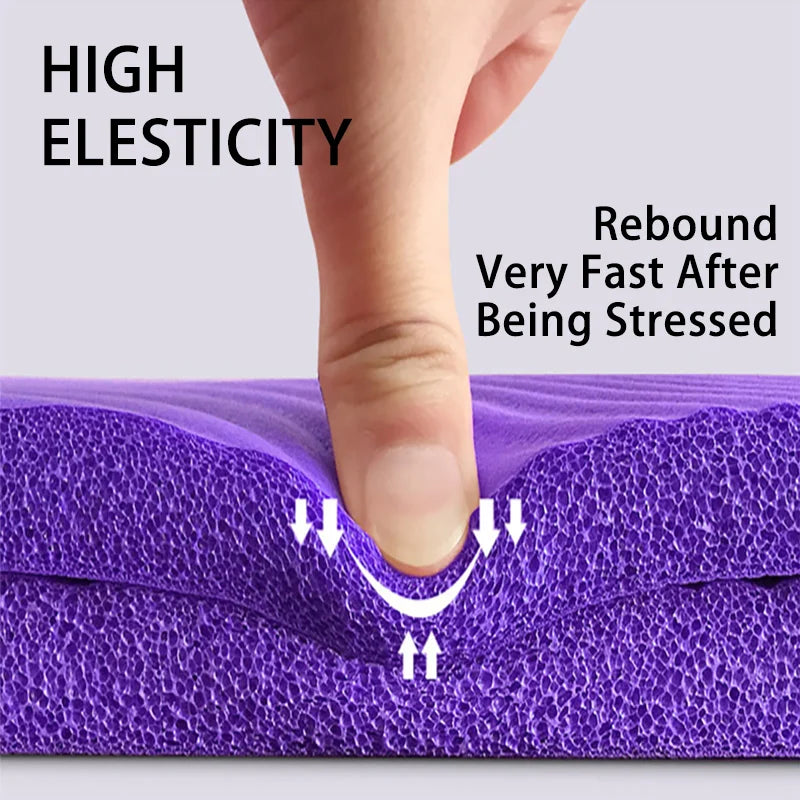 Thickened Anti Slip Yoga Mat Foam Mat Exercise Fitness Pilates Gymnastics Equipment Exercise Mat, Suitable for Yoga, Pilates - Sun Studio