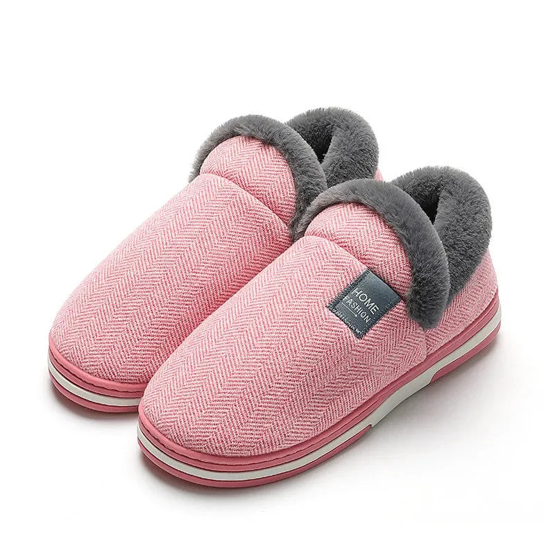 Große Größe 48 49 Männer warme Hausschuhe, Winter Freizeit Schuhe, weiche Slides, Paare, Fußboden-Hausschuhe, Innen-Schlafzimmer, rutschfeste flache Schuhe