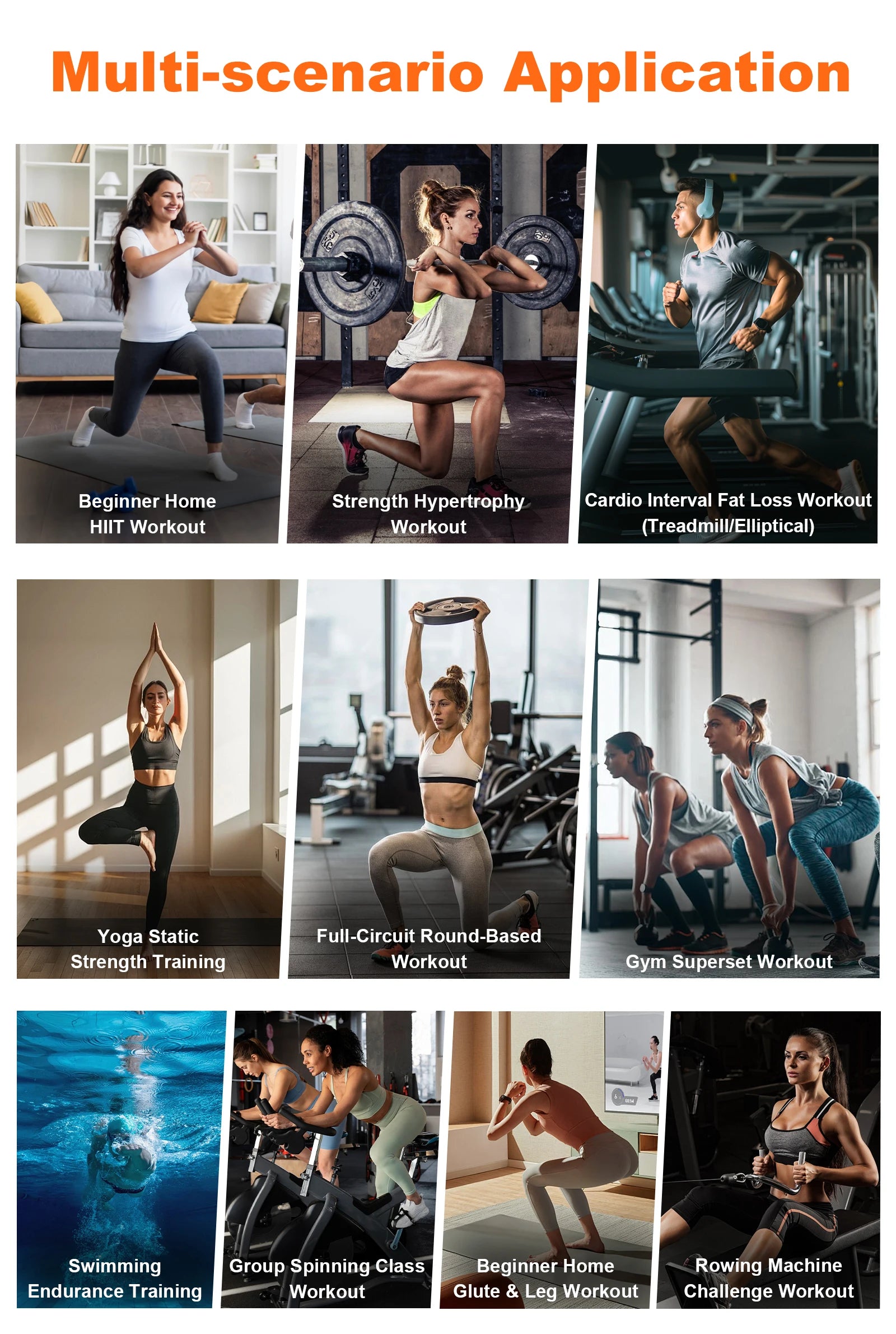 Gym Timer Large LED Display Wall Clock Gym Interval Workout Countdown Sports Training Clock Digital Time Timers for Fitness Home - Sun Studio