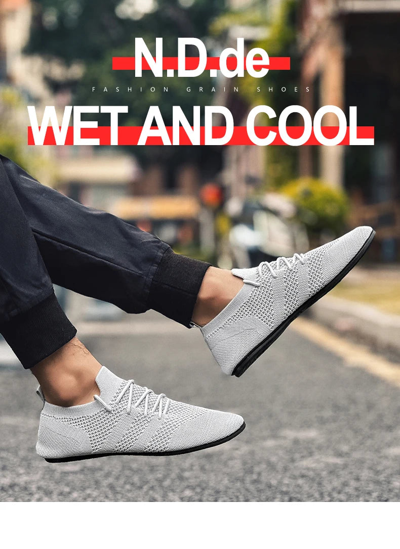 YRZL Mesh Loafers Men Driving Moccasins High Quality Flats Walking Shoes Breathable Non Slip Casual Loafers Summer Mens Shoes - Sun Studio