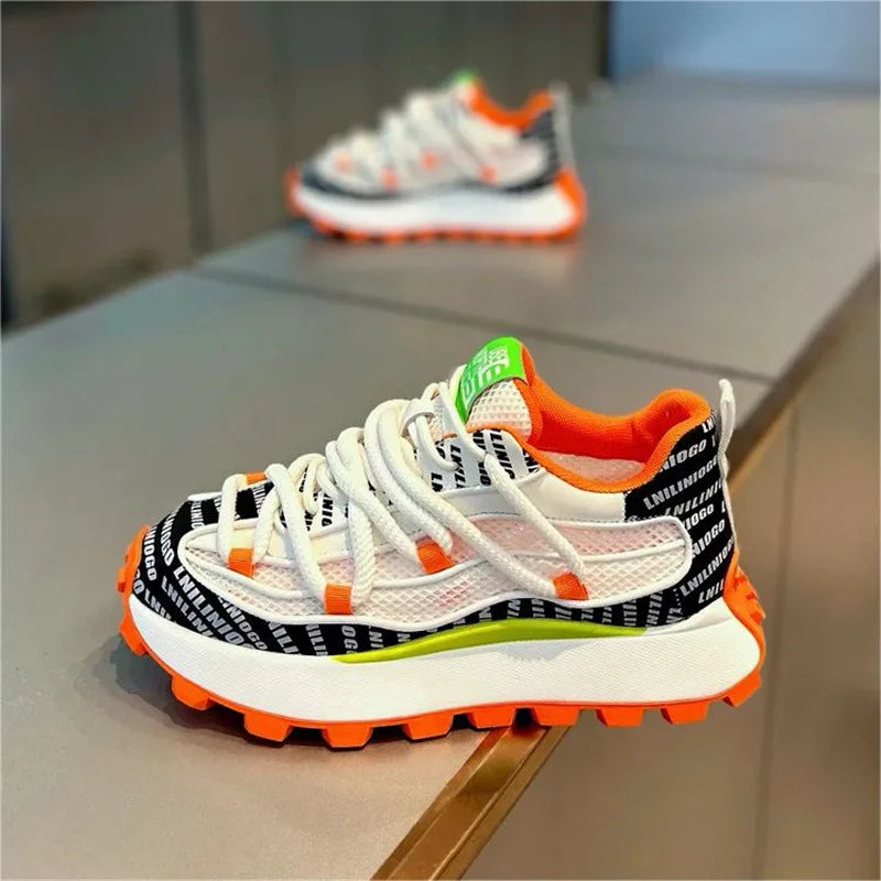 Spring and Autumn New Men's Shoes Thick soled Height Increasing Casual Shoes Comfortable and Breathable Running Sports Shoes - Sun Studio