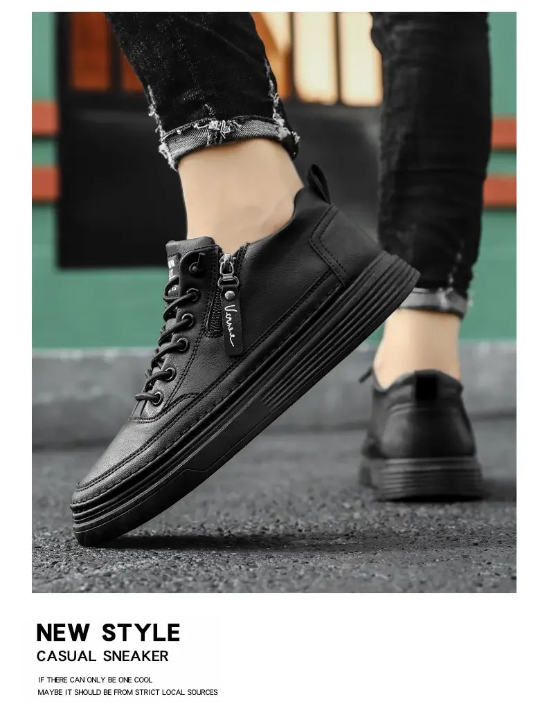 Sports Shoes Men's High-top Casual Shoes Platform Footboard Shoes Spring and Autumn Comfortable Fabrics Luxury Designer Shoes - Sun Studio