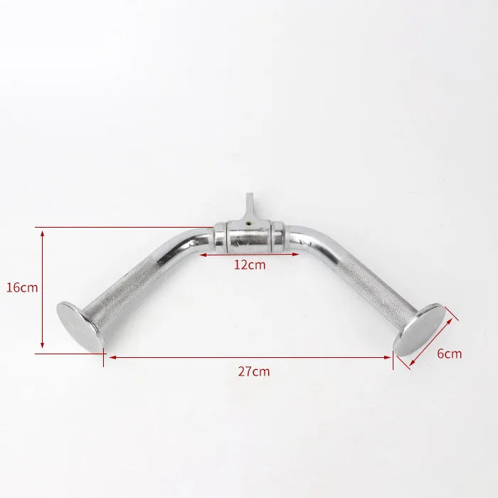 Gym Home Equipment Accessories Lat Pull Down Bar，Chrome-plated Surface Anti-rust High Load-bearing Fitness Tricep Rope Training - Sun Studio