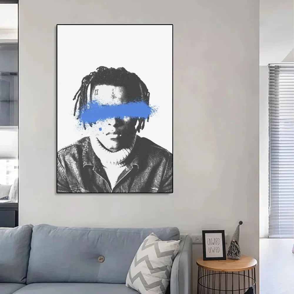 Hip Hop Rap Wall Art Hip Hop Z-XXXTentacion Music Cover Album Canvas Poster Print Living Room Bedroom Home Decor - Sun Studio