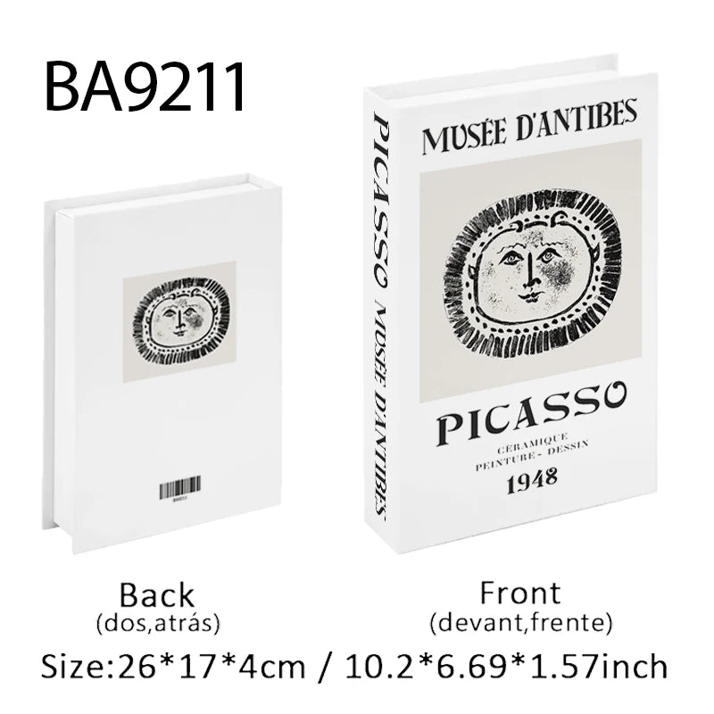 Matisse Fake Bücher zur Dekoration Aufbewahrungsbox Abstrakte Kaffeetisch Bücher Luxus Schlafzimmer Dekorative Bücher Bauhaus Boho Wohnkultur