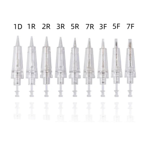 10PCS Derma Pen Bayonet Cartridge Replacement Needles Tattoo Eyebrow Lip Needles For MYM M7 N2 A1 A6 Nano Permanent Makeup Tools - Sun Studio