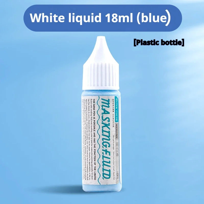 Watercolor Art Masking Fluid 18ml/30ml/75ml Watercolor Media Masking Marker Pen For Watercolor Gouache Painting Art Supplies