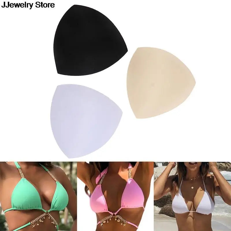 Swimsuit Padding Inserts Foam Triangle Sponge Pads Chest Cups Breast Bra Bikini Inserts Chest Pad Women Clothes Accessories - Sun Studio