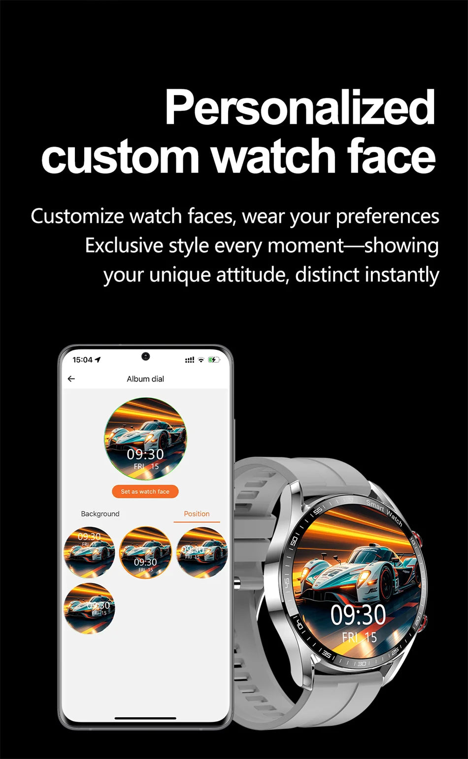 ChiBear New 1.53inch Bluetooth Call Smart Watch Men Multi-Sport Mode Heart Rate Health Monitoring Waterproof Business Smartwatch - Sun Studio