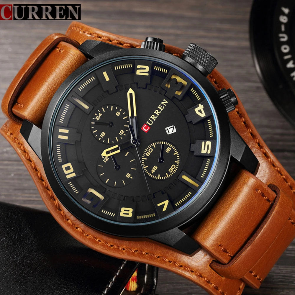 CURREN Men's Watches Top Brand Luxury Fashion&Casual Business Quartz Watch Date Waterproof Wristwatch Hodinky Relogio Masculino - Sun Studio