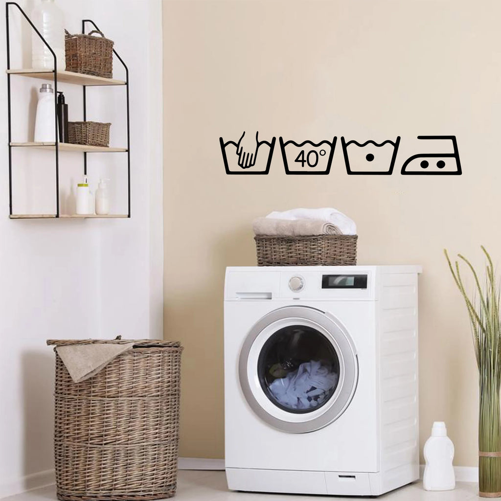 1 pc Laundry room New Wall Decal Art Vinyl Stickers For Home Decor Living Bedroom Decoration Accessories Murals - Sun Studio