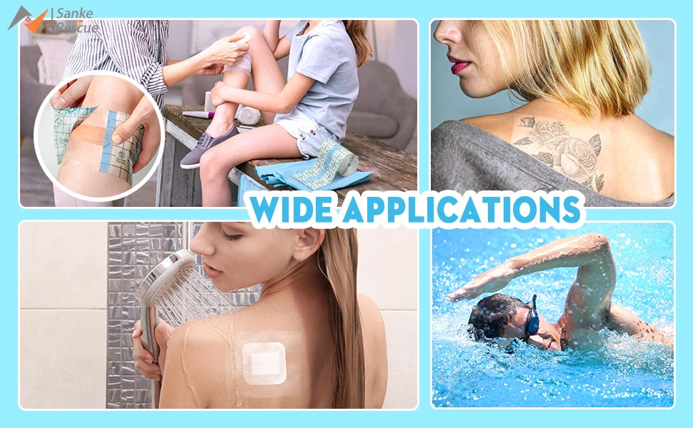 10M Waterproof Protective Tattoo Healing Film For Aftercare Bandage Transparent Skin Repair Wrap Roll - Sun Studio