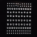 1 Pc Disposable Tattoo Stickers Face Jewelry Color Crystal Diamond DIY Eyes Face Body Waterproof Makeup Decorations Rhinestones