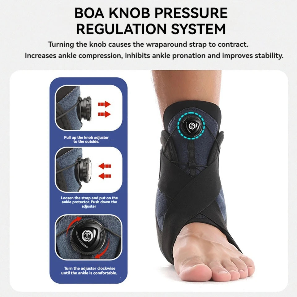GOBYGO 1Pcs Sport Ankle Protectors Sprain Recovery Joint Protectors Pressurized Support Fixed Rehabilitation Men Women Unisex - Sun Studio