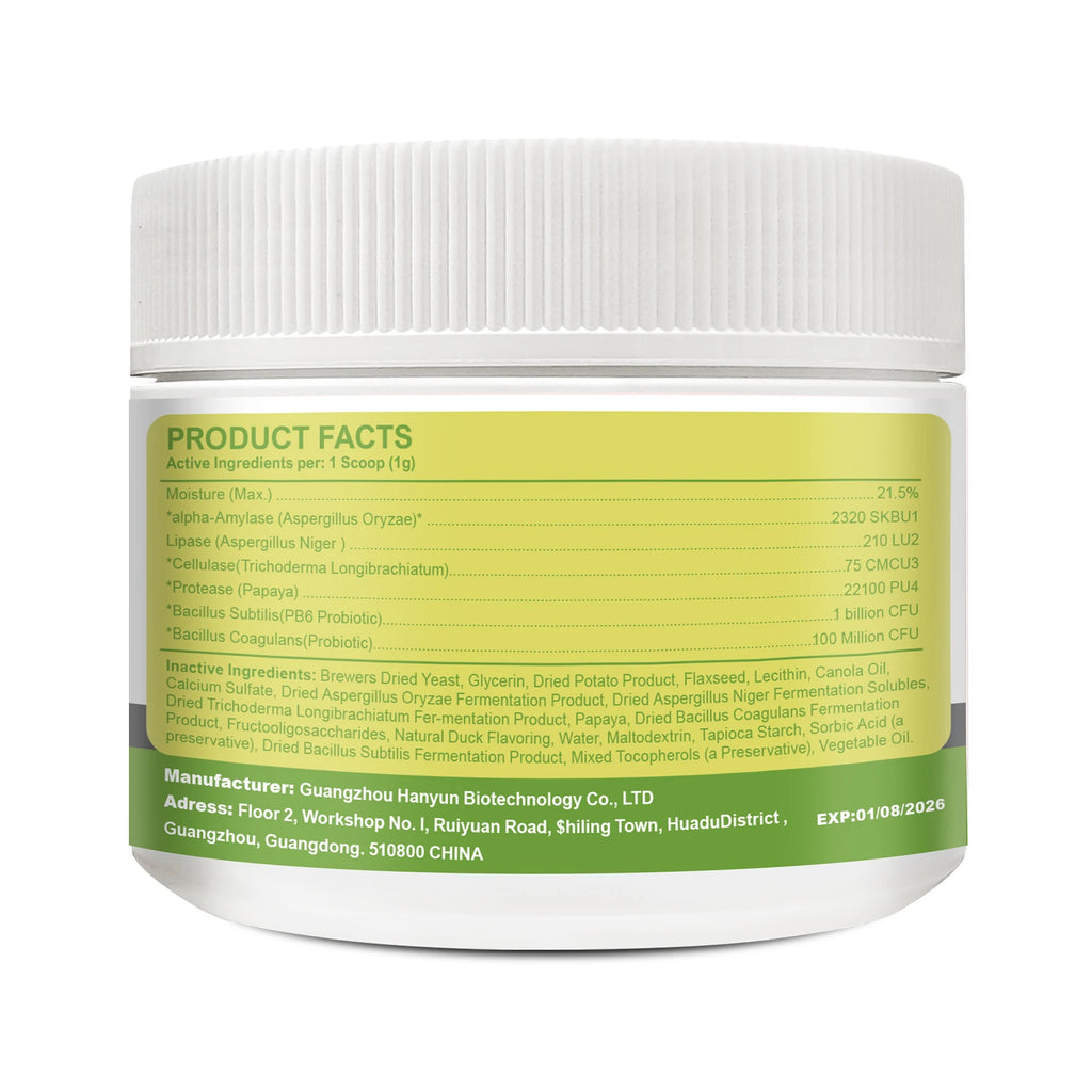 Dog Probiotic Powder Supplement - Supports Digestive Health&Relieves Diarrhea,Boosts Immune System for Puppy Adult Senior Dogs - Sun Studio