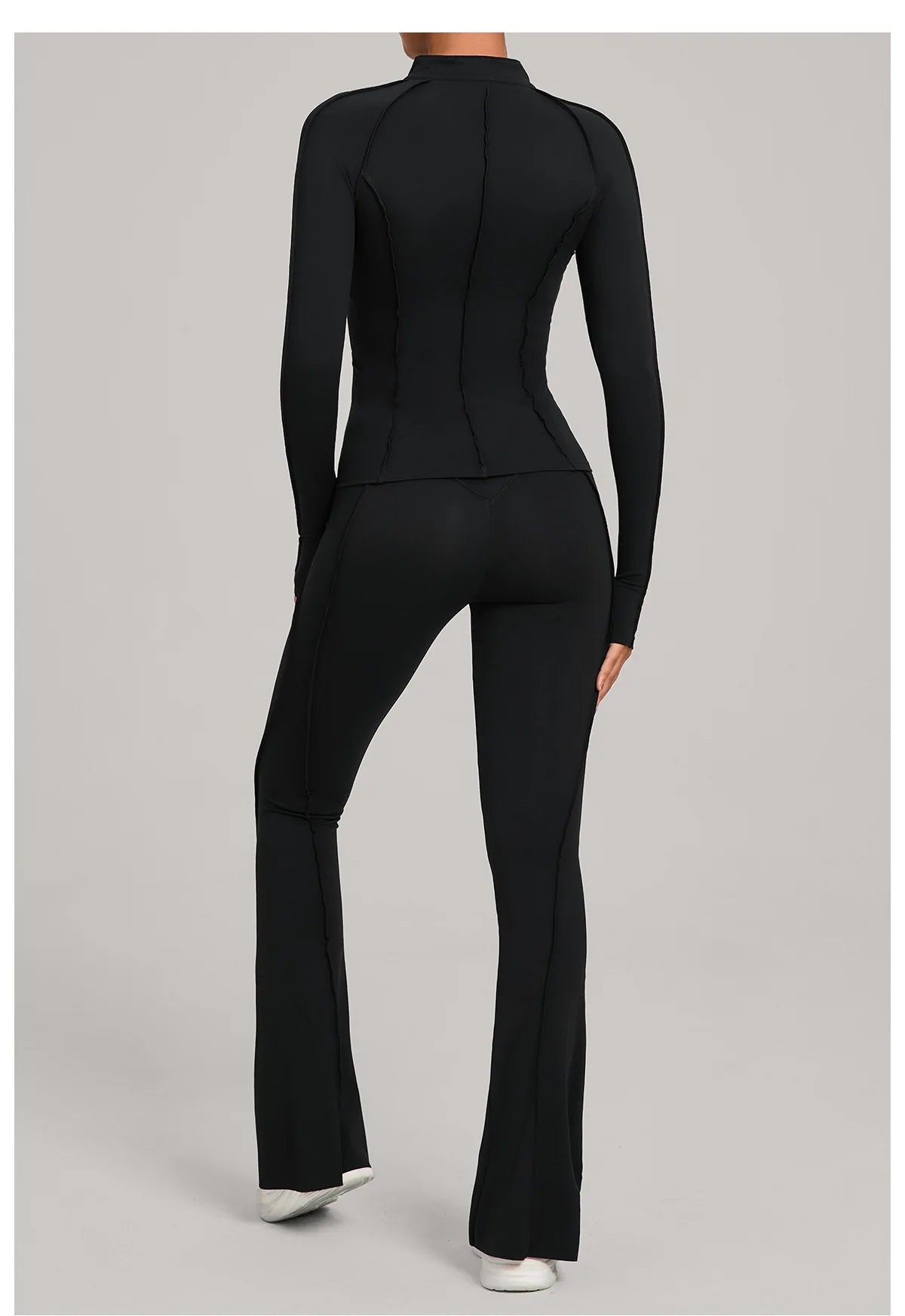 Gym Casual Yoga Set for Women Outdoor Running Fitness Outfit Autumn Winter Tight Sports Three-Piece Set Zipper Coat+bras+pants