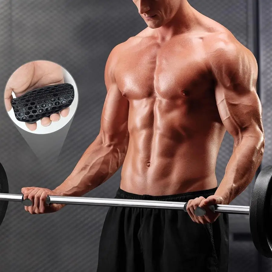 Gym Grips Fingerless Workout Gym Gloves Ergonomics Workout Grip Hand Protection Weight Lifting Grips Bodybuilding Gymnastics - Sun Studio
