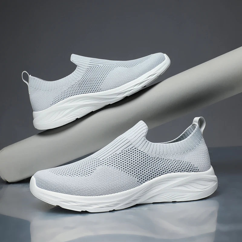 Men Casual Shoes Breathable Sneakers Men Lightweight Walking Running Shoes for Couple Slip on Loafers Zapatillas Hombre Size 48 - Sun Studio