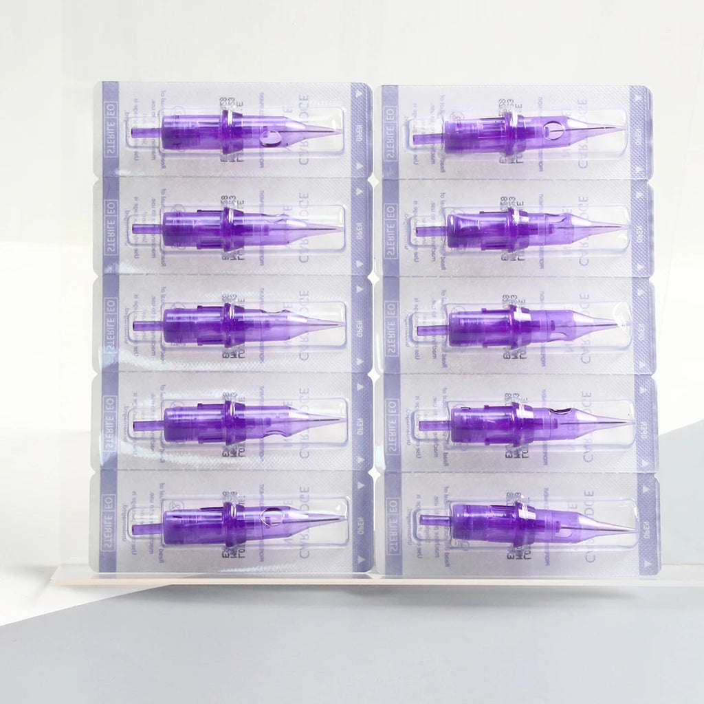 50pcs/box Mix Size Disposable Tattoo Cartridges Needle 3RL+5RL+7RL+9RL+5RS+7RS+9RS+9RM+11RM+7M1 For Tattoo Machine Pen - Sun Studio
