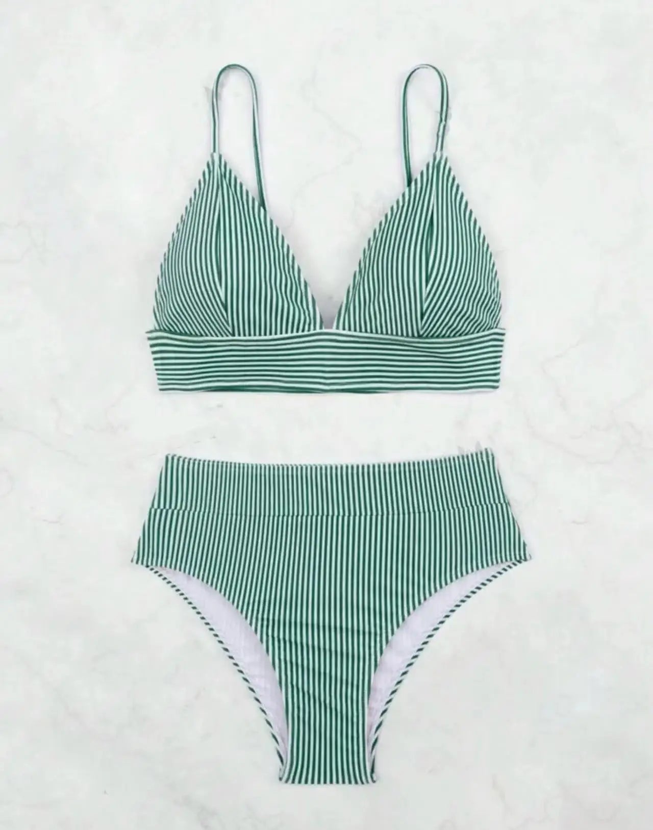 2026 Triangle Bikinis High Waist Strappy Swimsuit Women Sexy Striped Swimwear Female Bathers Swimming Bathing Swimming Swim Suit - Sun Studio