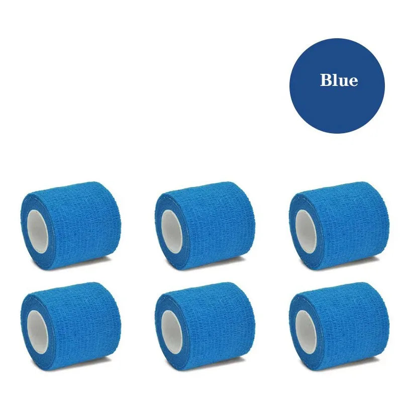 1/6pcs 5cmx4.8m Einweg-Tattoo-Verband Sportband Selbstklebender elastischer Verband Farbenband Tattoo-Zubehör