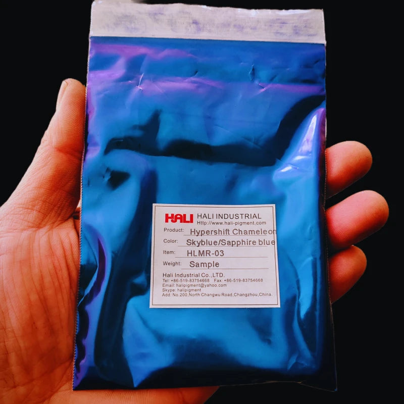 1G/Jar Super Chameleon Automotive Paint Pigment Powder Hypershift Chameleon Pigment Colorshift Blue/Red/Purple Item:HLMR-46